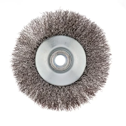 Щетка для УШМ 115 мм М14 тарелка витая проволока Сибртех 746127 купить в Нижневартовске