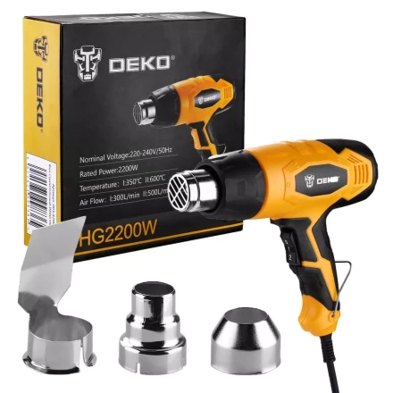 Фен строительный DEKO HG2200W, 063-4200 купить в Нижневартовске