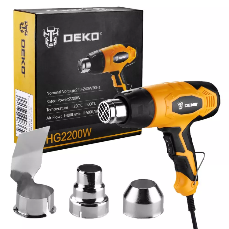 Фен строительный DEKO HG2200W, 063-4200 купить в Нижневартовске