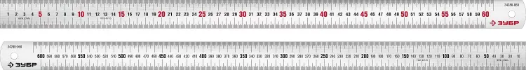 ЗУБР Про-60, длина 0.60 м, усиленная нержавеющая линейка, Профессионал (34280-060) купить в Нижневартовске
