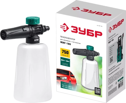 ЗУБР для пистолета МИГ-180, пеногенератор для минимоек (70401-180) купить в Нижневартовске