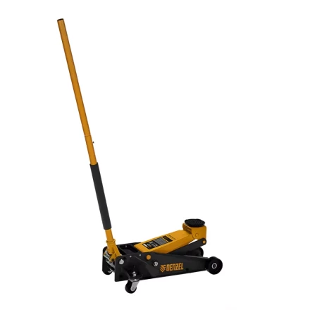 Домкрат гидравлический подкатной 3 т, с фиксатором, быстрый подъем, 135-480 мм, профессиональный Denzel 51138 купить в Нижневартовске