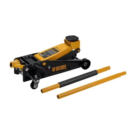 Домкрат гидравлический подкатной 3 т, с фиксатором, быстрый подъем, 135-480 мм, профессиональный Denzel 51138 купить в Нижневартовске
