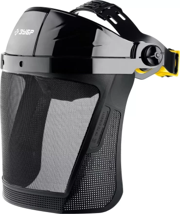 ЗУБР СЕКТОР-С, экран из мелкоячеистой сетки 190 х 339 мм, с храповиком, защитный лицевой щиток, Профессионал (110851) купить в Нижневартовске