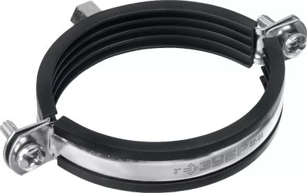 ЗУБР 3, М8/М10, цинк, 10 шт, трубный хомут с гайкой (37880-87-94) купить в Нижневартовске