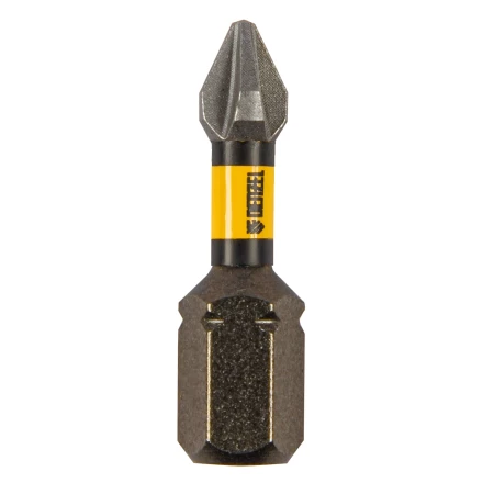 Бита IMPACT, PH1x25 мм, лазерная обработка шлица, сталь S2, 10 шт., Е 6,3 Denzel 11684 купить в Нижневартовске