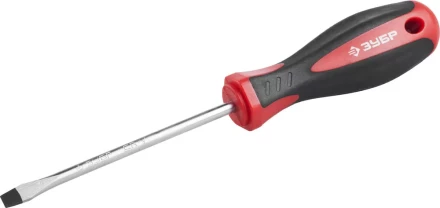 Отвертка ЗУБР "МАСТЕР", Cr-v, эргономичная двухкомпонентная рукоятка, SL5,5x100мм 25061-5.5-100_z03 купить в Нижневартовске