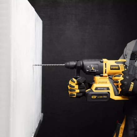 Бур по бетону Denzel, 6 x 210 мм, двойная спираль, три пылеотводящие кромки, 705007 купить в Нижневартовске