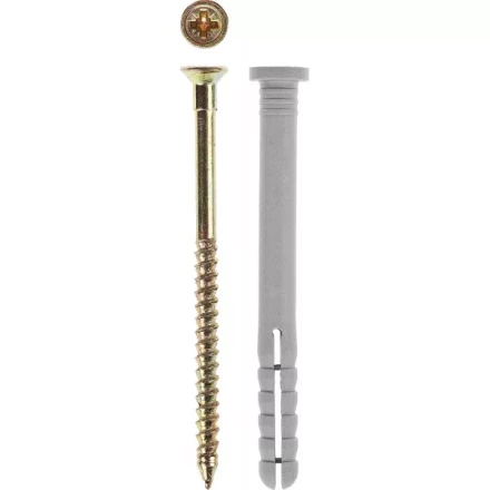 Дюбель-гвоздь ЗУБР полипропиленовый, цилиндрический бортик, 8 x 60 мм, 4 шт 4-301366-08-060 купить в Нижневартовске