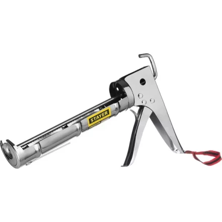 STAYER "PROFESSIONAL". Пистолет для герметика, полукорпусной, хромированный, зубчатый шток, 310мл 0662 купить в Нижневартовске