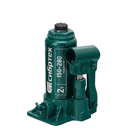 Домкрат гидравлический бутылочный Сибртех 50800, 2 т, 150-280 мм купить в Нижневартовске