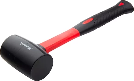 Киянка резиновая, 680 г, черная резина, фибергласовая рукоятка MATRIX 11193 купить в Нижневартовске