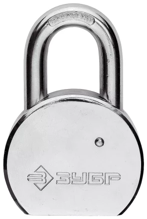 Замок навесной ЗУБР "серия 271" с закаленной дужкой, стальной корпус, 65мм 4-37271-65 купить в Нижневартовске