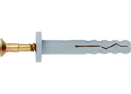 Дюбель-гвоздь полипропиленовый с цилиндрическим бортиком 6х80 мм 100 шт ШУРУПЬ 42149 купить в Нижневартовске