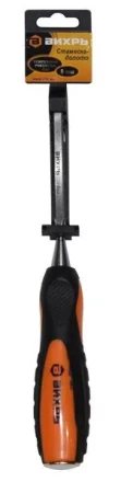 Стамеска-долото 8мм двухкомпонентная усиленная рукоятка CrV Вихрь купить в Нижневартовске