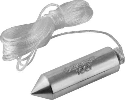 Отвес ЗУБР "МАСТЕР" строительный со шнуром, в пластиковом контейнере,100 г 0636-100_z01 купить в Нижневартовске