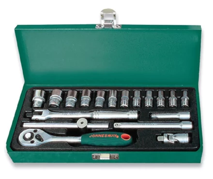 Набор головок торцевых 1/4"DR 4-13мм 18предметов Jonnesway S04Н2118S 47434 купить в Нижневартовске