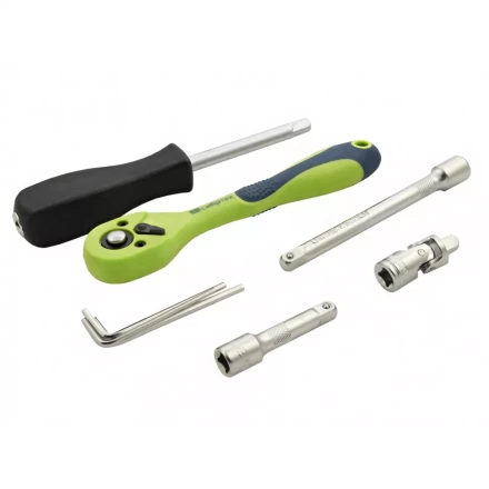 Набор инструментов 56 предметов, CrV, 1/4" Сибртех 13525 купить в Нижневартовске