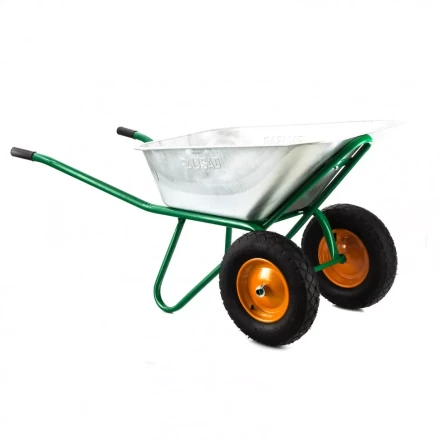 Тачка садово-строительная двухколесная усиленная грузоподьемность 320 кг обьем 100 л Palisad 68937 купить в Нижневартовске