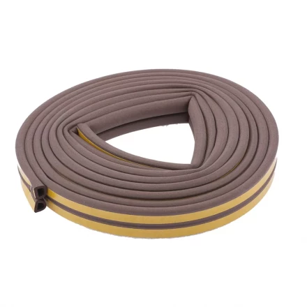 Уплотнитель 24 м профиль "D" коричневый СИБРТЕХ 93938 купить в Нижневартовске