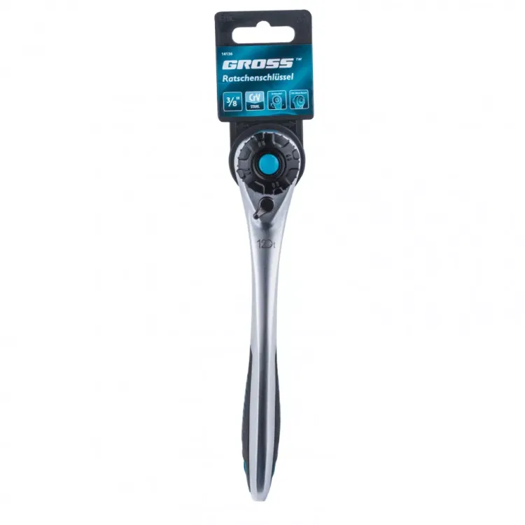 Ключ трещоточный 120 зубьев 3/8" Gross 14136 купить в Нижневартовске
