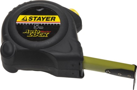 Рулетка STAYER &quot;MASTER&quot; &quot;AUTOLOCK&quot;, корпус с резиновым напылением, автостоп, 5мх25мм 2-34126-05-25_z01 купить в Нижневартовске