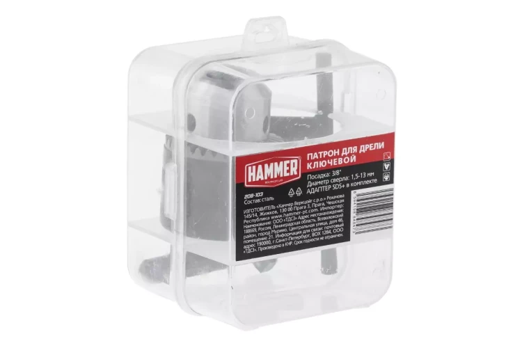 Патрон для дрели HAMMER Ф13мм 3/8" (208-103) купить в Нижневартовске