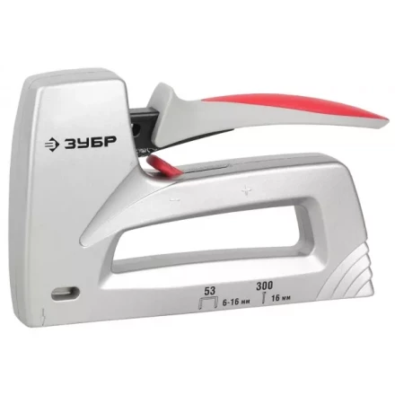 Степлер ЗУБР , пластинчатая пружина, литой корпус, 2 в 1, тип53: 6-14мм, тип 300: 16мм 31503_z01 купить в Нижневартовске