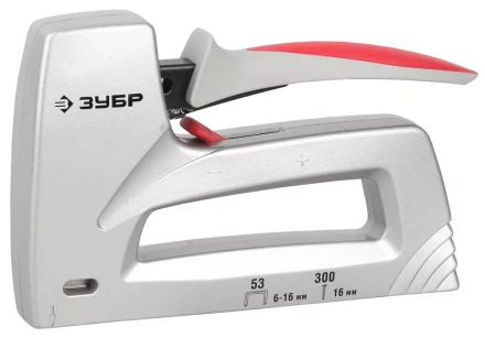 Степлер ЗУБР , пластинчатая пружина, литой корпус, 2 в 1, тип53: 6-14мм, тип 300: 16мм 31503_z01 купить в Нижневартовске
