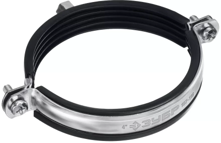 ЗУБР 4, М8/М10, цинк, 10 шт, трубный хомут с гайкой (37880-107-116) купить в Нижневартовске