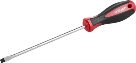 Отвертка ЗУБР "МАСТЕР", Cr-v, эргономичная двухкомпонентная рукоятка, SL5,5x150мм 25061-5.5-150_z02 купить в Нижневартовске