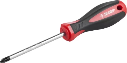 Отвертка ЗУБР "МАСТЕР", Cr-v, эргономичная двухкомпонентная рукоятка, PZ2x100мм 25063-2-100_z02 купить в Нижневартовске