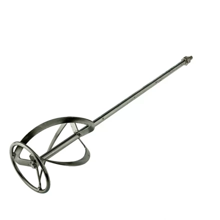 Насадка для миксера Сибртех 848947 , для тяжелых растворов, 120 х 590 мм, оцинкованная, хвостовик резьба М14 купить в Нижневартовске