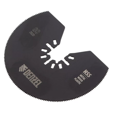 Насадка для МФИ отрезная полукруг Denzel 782301, HSS, по металлу и дереву, 80 мм х 1,2 мм, мелкий зуб купить в Нижневартовске