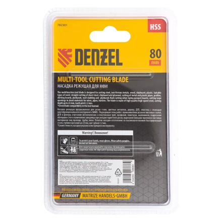 Насадка для МФИ отрезная полукруг Denzel 782301, HSS, по металлу и дереву, 80 мм х 1,2 мм, мелкий зуб купить в Нижневартовске