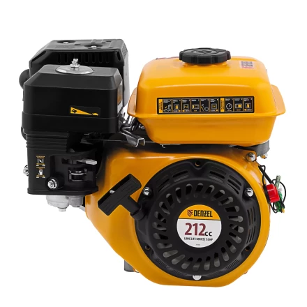 Двигатель бензиновый Denzel RX-17K, 7 л.с., 212 см3, горизонтальный вал шпонка 19 мм 95101 купить в Нижневартовске