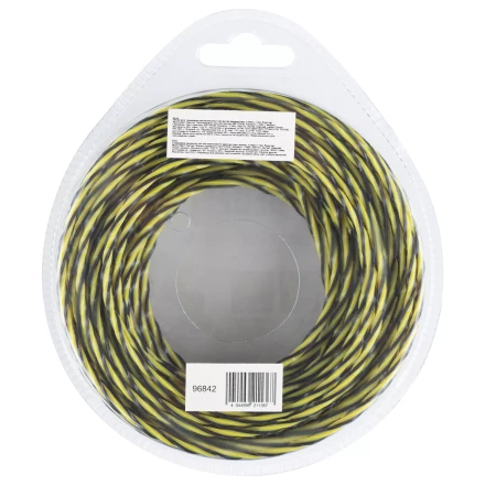 Леска для триммера двухкомпонентная витая квадратная, 3,0мм х 12м, блистер SkyCutter Denzel 96842 купить в Нижневартовске