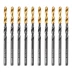 Сверло по металлу, 4 мм, HSS-Tin, Golden Tip, 10 шт. Denzel 717209 купить в Нижневартовске