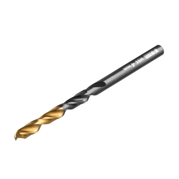 Сверло по металлу, 4 мм, HSS-Tin, Golden Tip, 10 шт. Denzel 717209 купить в Нижневартовске