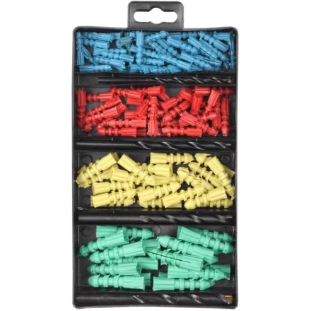 Набор ТЕВТОН Свёрла "ХОББИ" по бетону с дюбелями, 5, 6, 8, 10мм 2913-H4-120 купить в Нижневартовске