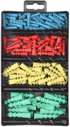 Набор ТЕВТОН Свёрла "ХОББИ" по бетону с дюбелями, 5, 6, 8, 10мм 2913-H4-120 купить в Нижневартовске