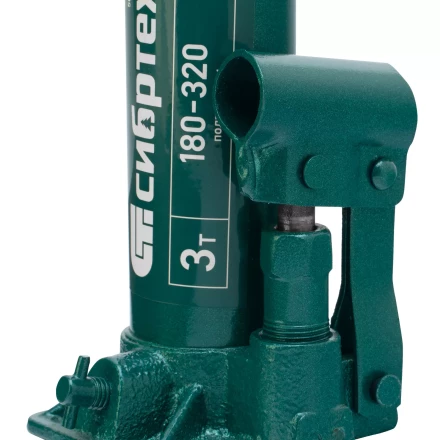 Домкрат гидравлический бутылочный Сибртех 50801, 3 т, 180-320 мм купить в Нижневартовске