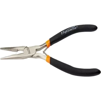 Длинногубцы Mini, 130 мм, никелированные, прямые, авторазжим  SPARTA 17820 купить в Нижневартовске