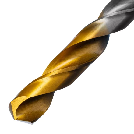 Сверло спиральное по металлу Denzel, 11 х 195 мм, Р6М5, Golden Tip, удлиненное 718264 купить в Нижневартовске