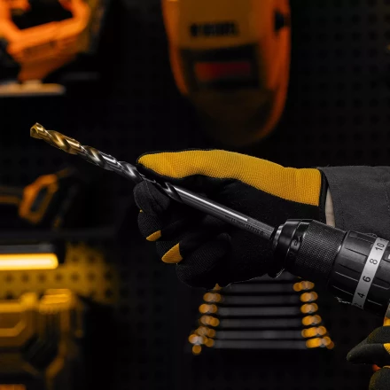 Сверло спиральное по металлу Denzel, 11 х 195 мм, Р6М5, Golden Tip, удлиненное 718264 купить в Нижневартовске