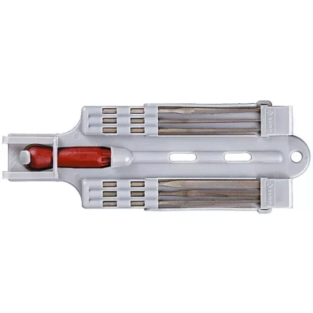 Набор ЗУБР: Надфили с пластиковой ручкой, с подвеской, 140мм, 6шт 4-16055-H6 купить в Нижневартовске