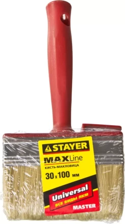 Макловица STAYER "MASTER" UNIVERSAL, светлая щетина, пластмассовый корпус, 3х10см 01824-10 купить в Нижневартовске