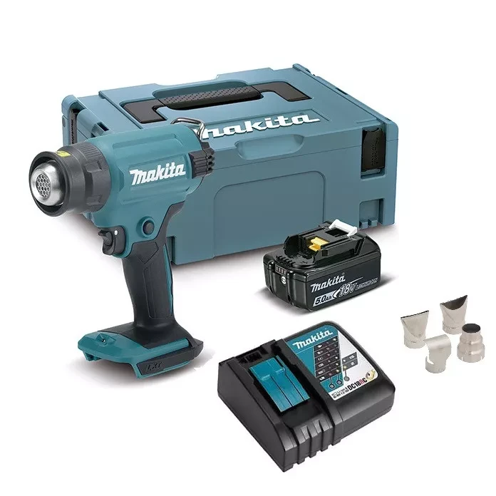 Аккумуляторный 18V тепловой пистолет (фен) Makita DHG180RT1J (1x АКБ 5Ач, ЗУ) купить в Нижневартовске