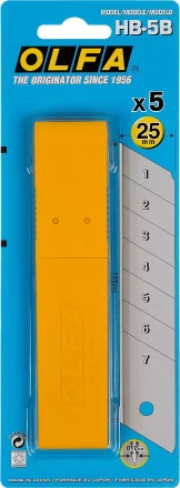 Лезвие OLFA сегментированное, 25х126х0,7мм, 5шт OL-HB-5B купить в Нижневартовске