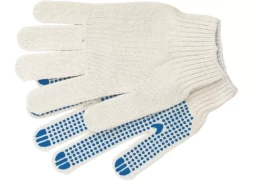 Перчатки х/б, ПВХ &quot;точка&quot;  Россия 67715